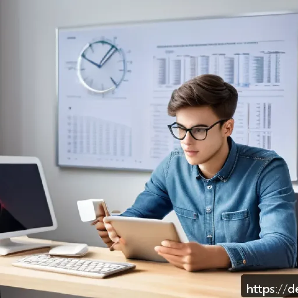 전자기술사 필기 시험 성공 비결 - A focused young adult electronics engineering student studying at a modern desk in a bright, tidy ho...