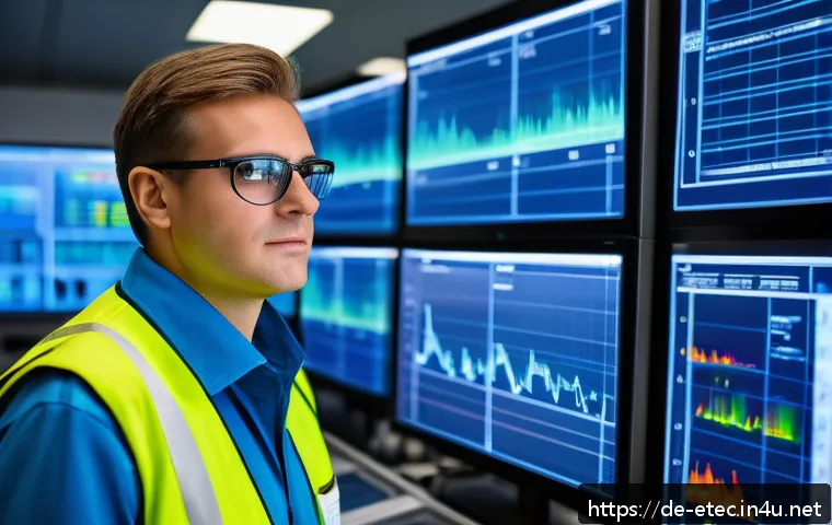 전자기술사와 관련된 전자공학 분야 소개 - A professional German electrical engineer in a modern industrial control room, wearing safety glasse...