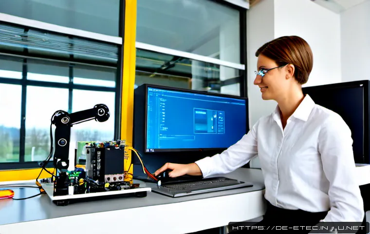 전자기술사와 로봇 공학의 융합 - Photorealistic engineering laboratory in Germany, an experienced electronics engineer and a robotics...