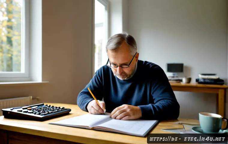 전자기술사와 시험 준비의 심리적 관리 - Photorealistic German electronics engineer preparing for a demanding professional certification exam...